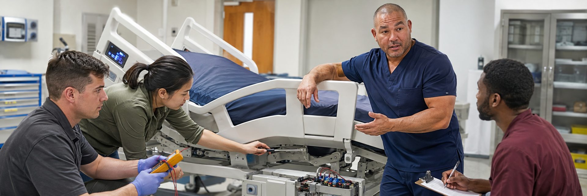 Clinical laboratory analyzer service and preventive maintenance by biomedical technicians