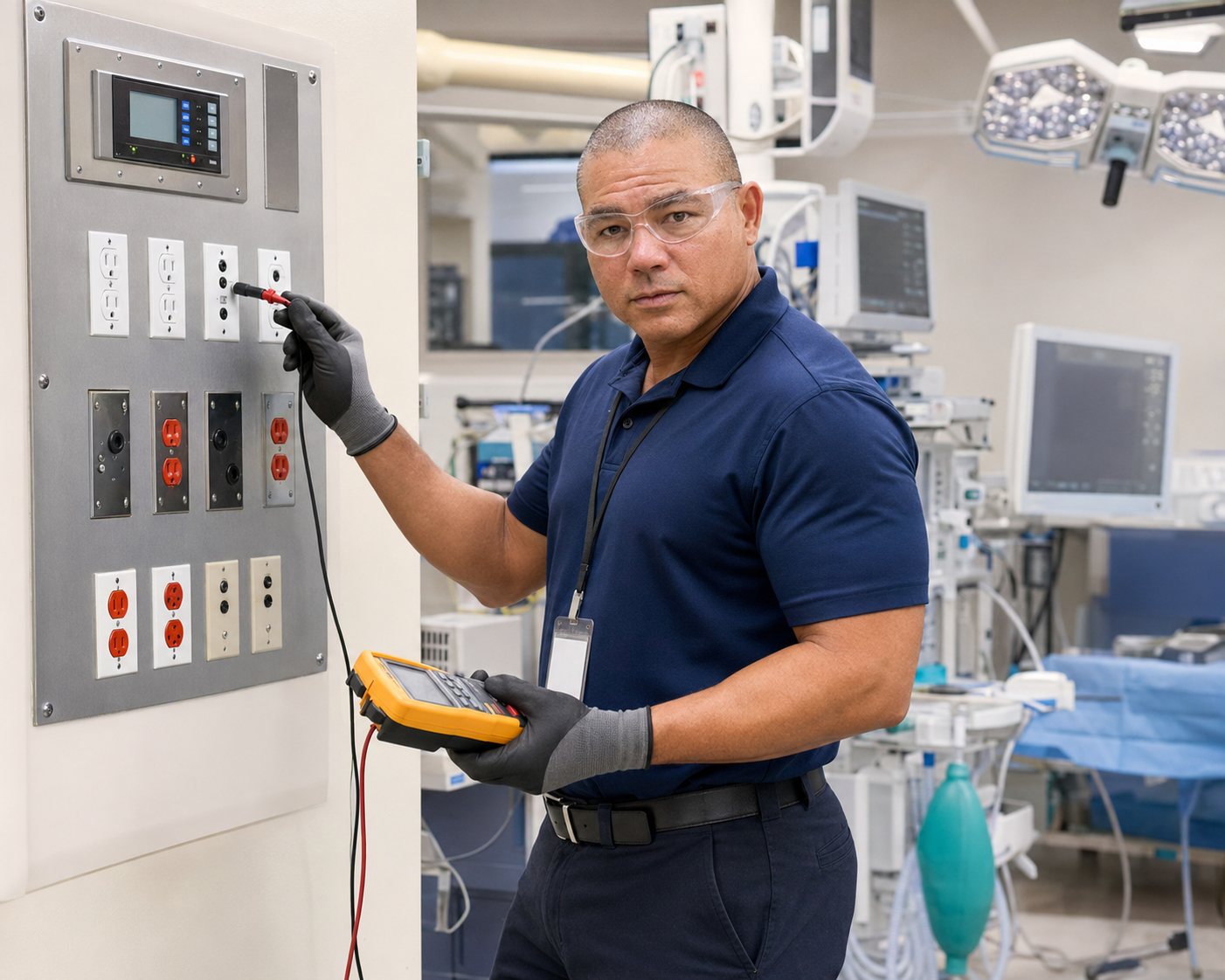 BiomedRx technician performing alerts and wells to protect patient safety